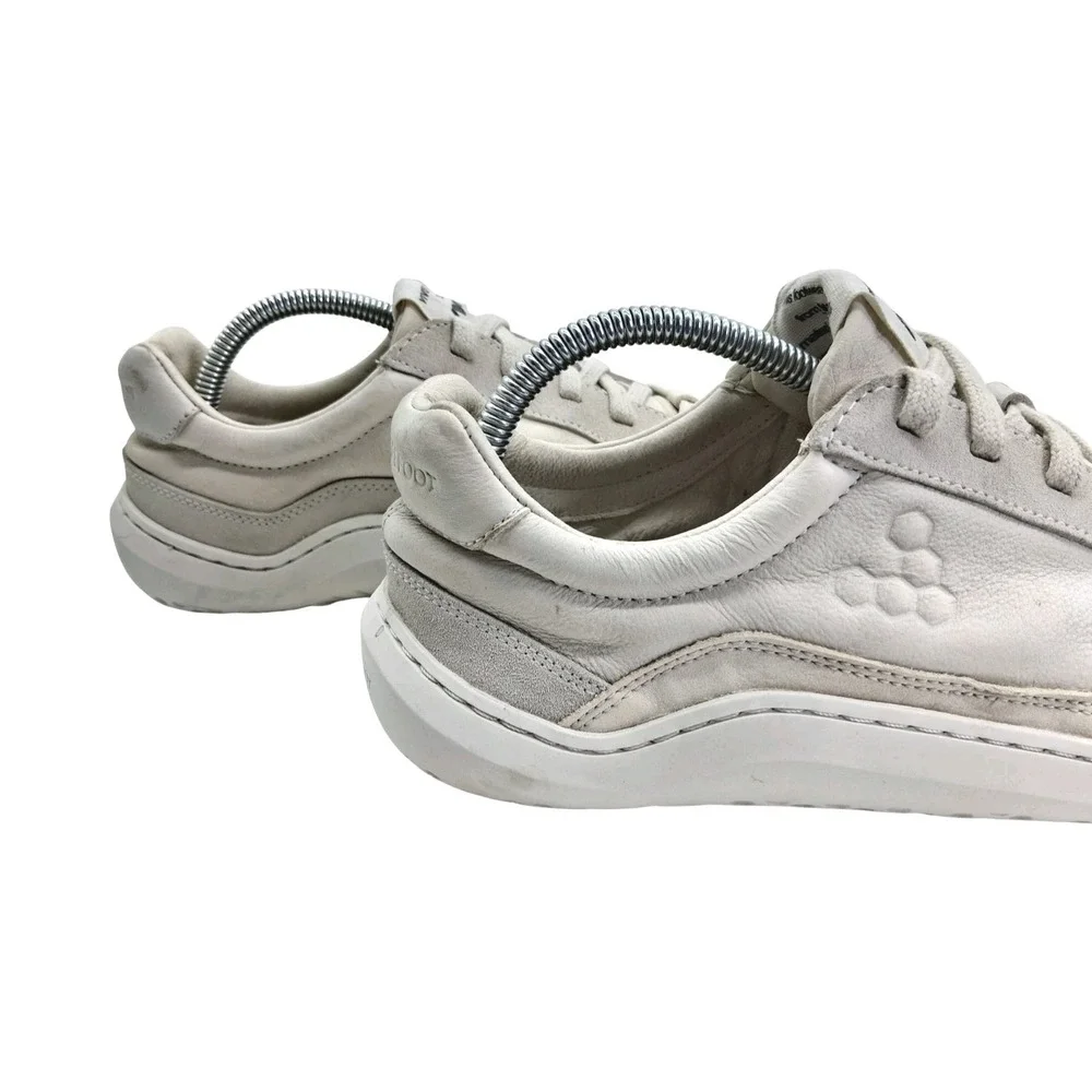 Vivobarefoot Shoes Mens Size 9 White Leather Low Top Barefoot Casual Sneakers